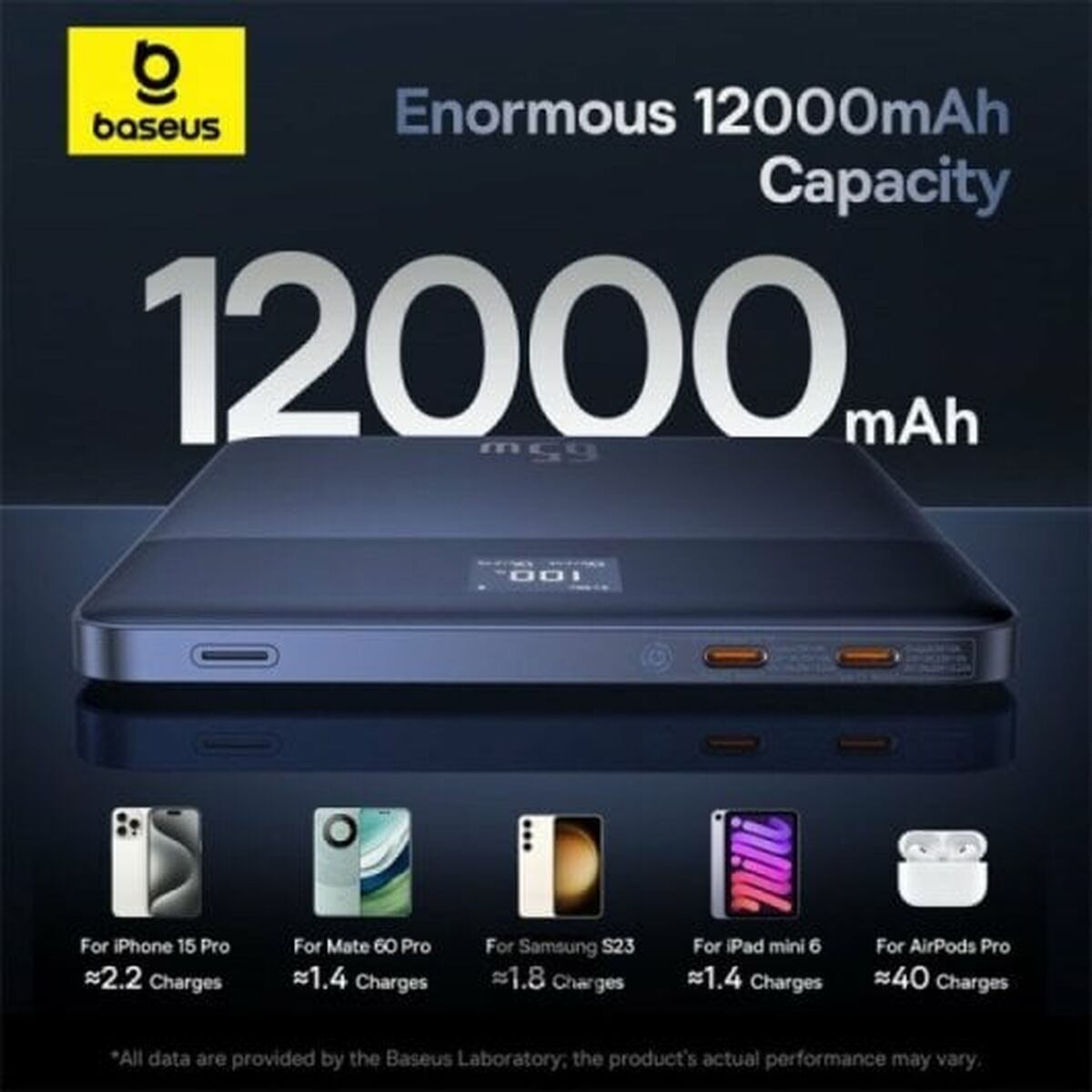 Powerbank Baseus P10063801S13-00 Silver-3