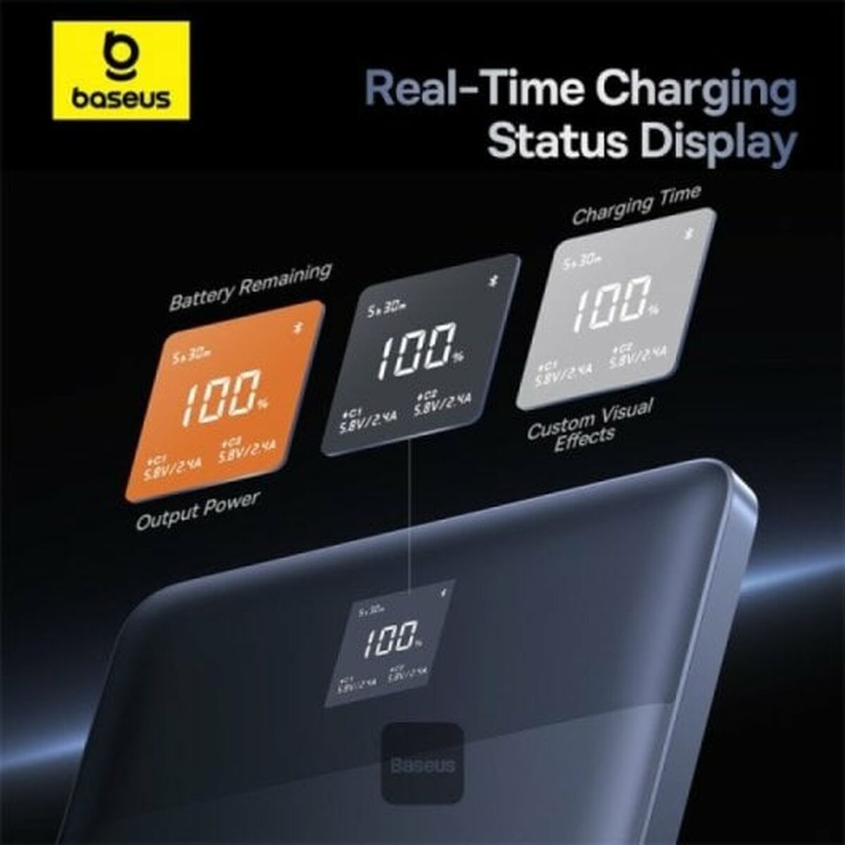 Powerbank Baseus P10063801S13-00 Silver-1