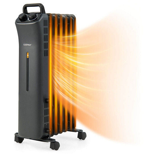 1500W Oil Filled Space Heater with 3-Level Heat-0